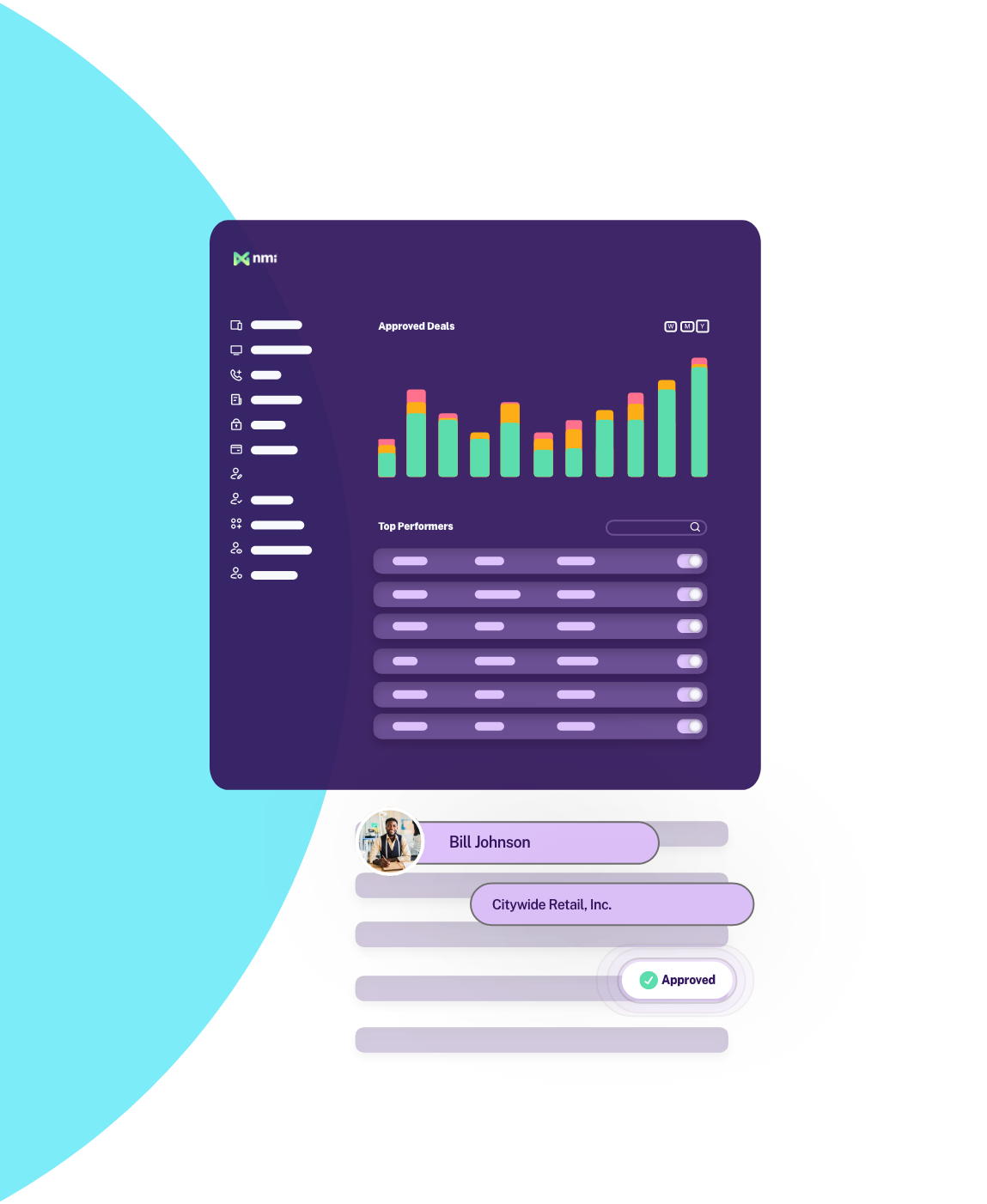 Conversion tool graphic — NMI merchant onboarding