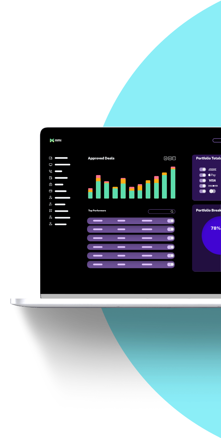Isv Dashboard Laptop Graphic image — NMI partner solution